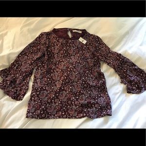 NWT Ann Taylor floral blouse